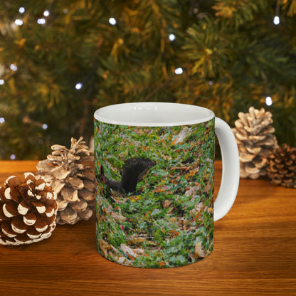 "The Final Harvest: The Squirrel's Desperate Search" - The Alien Ceramic Mug 11 oz