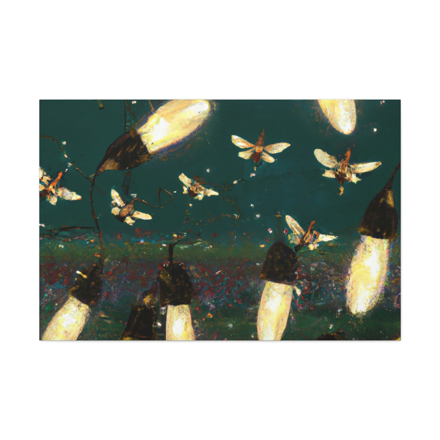 Twinkling Fireflies in the Evening Sky - The Alien Canva