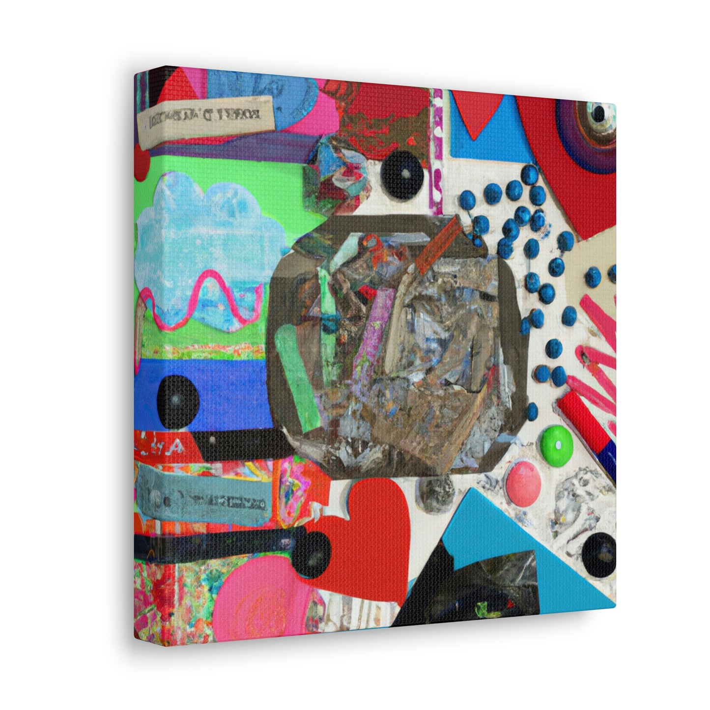 "Express Yourself: A Found Object Collage" - Canvas