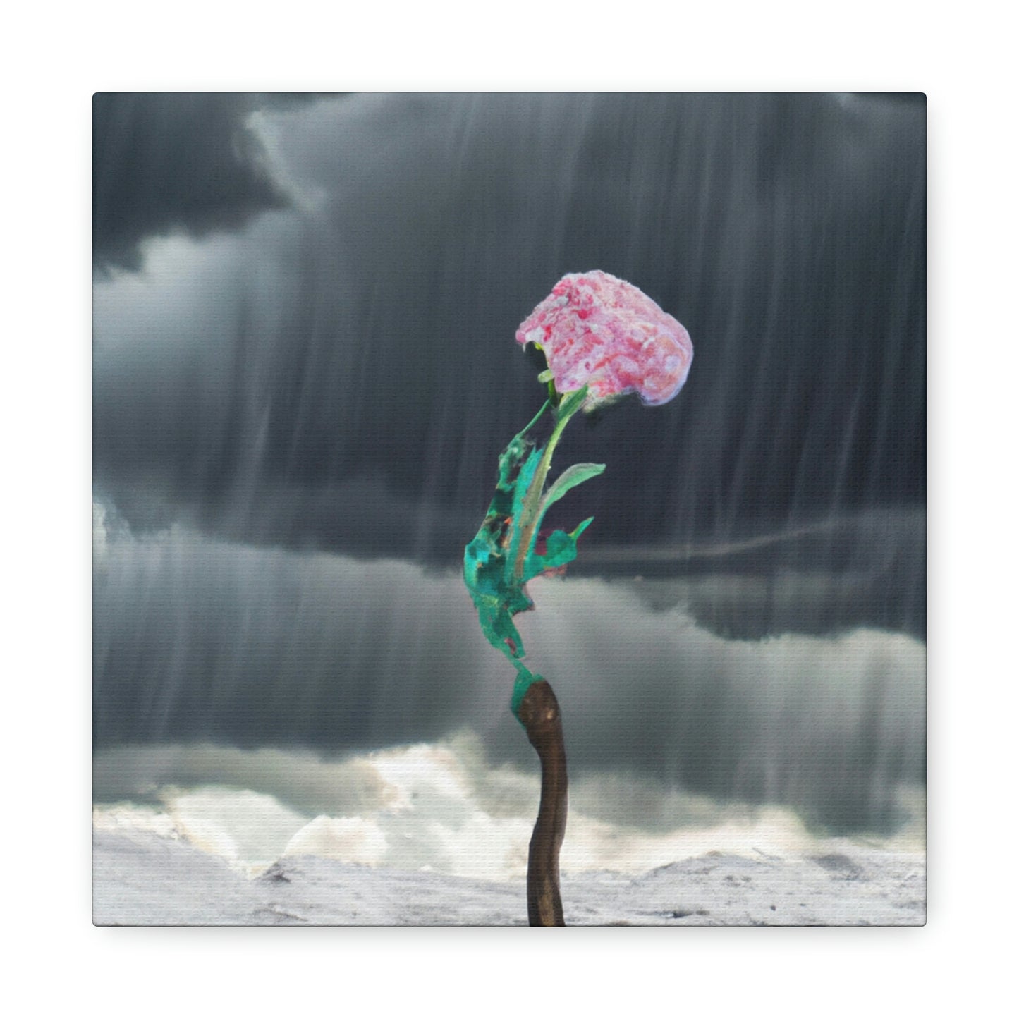 "Aight Against the Storm: La historia de una flor solitaria" - The Alien Canva