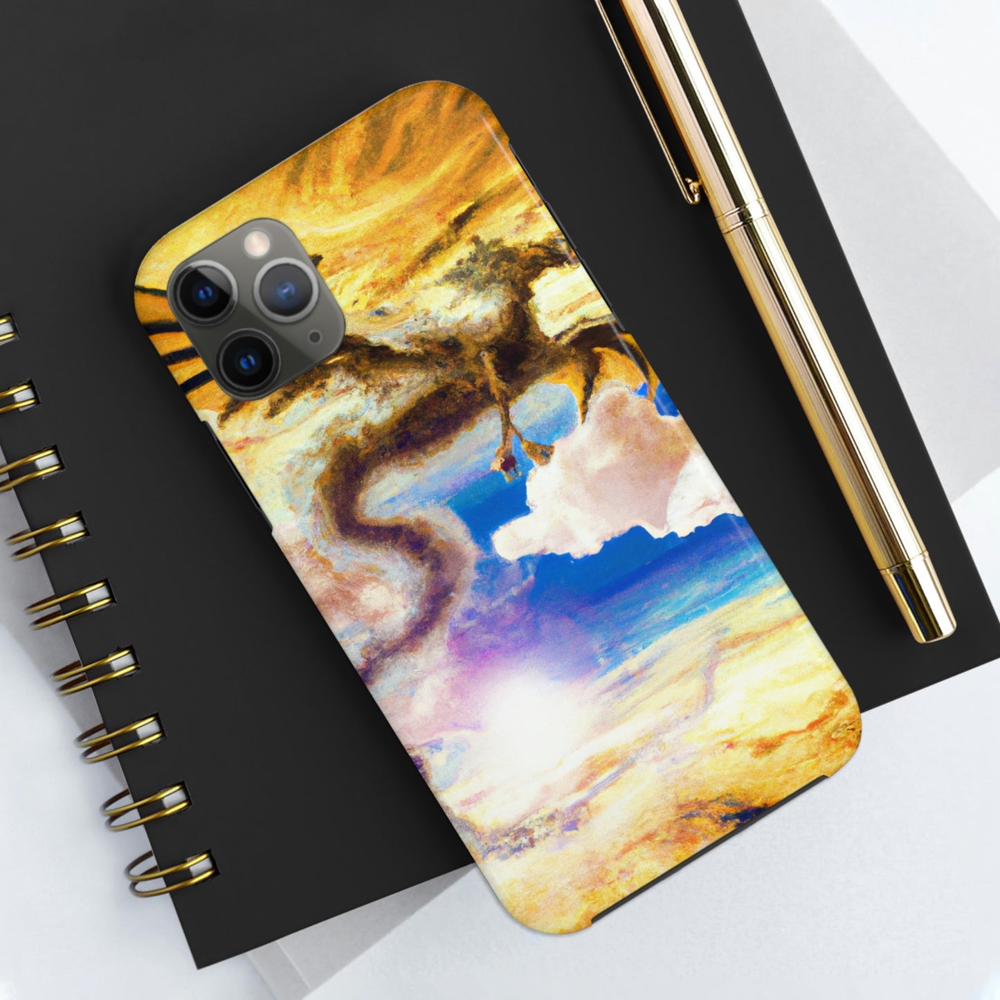 "Eine himmlische Flamme mit einem mystischen Drachen" - Die Alien Tough Phone Cases