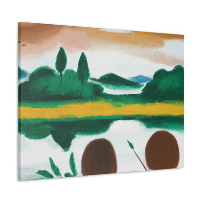 "Cherished Reflections: A Childhood Memento in Color" - Canvas