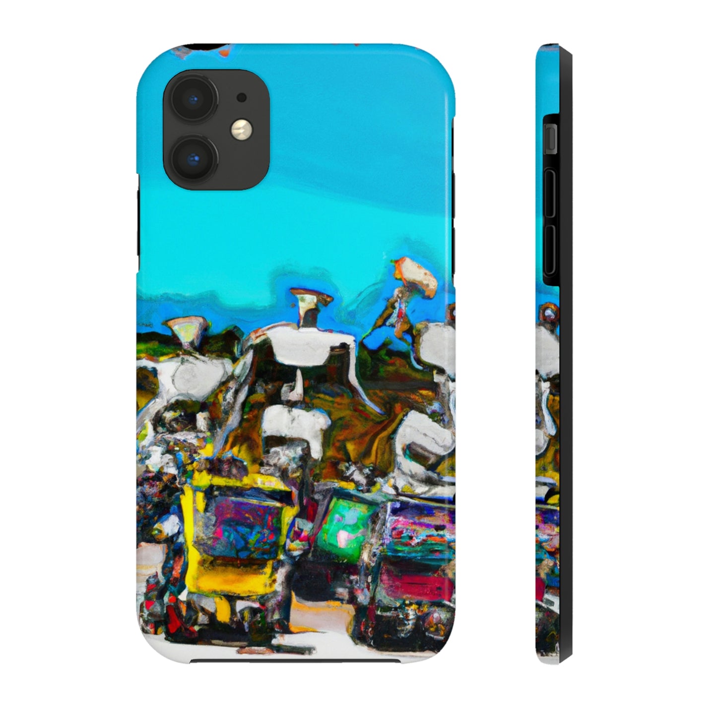 Robot Rolling Rhythms - Die Alien Tough Phone Cases