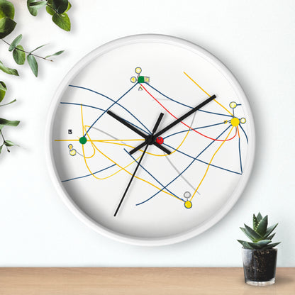 "Exploring the Dynamic Topology: Artful Visualization of a Network Structure." - The Alien Wall Clock