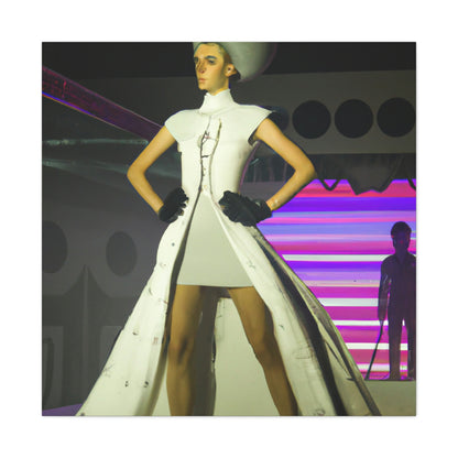 "Explosión al pasado: un desfile de moda retro-futurista" - The Alien Canva