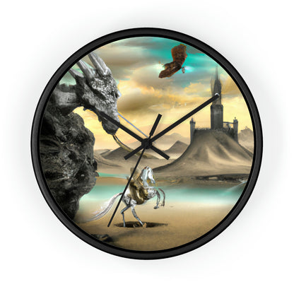 The Knight and the Dragon's Throne - The Alien Wall Clock