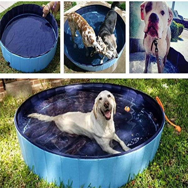 Piscina para mascotas, piscina para perros, suministros de baño para perros grandes plegables