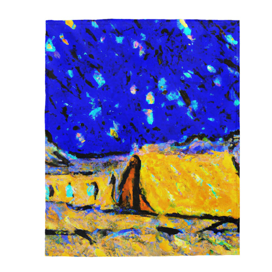 "Enchanted Sands of the Night Sky" - The Alien Velveteen Plush Blanket