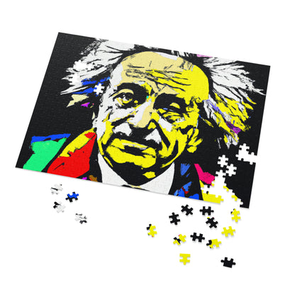 "Albert Einstein: A Pop Art Portrait" - The Alien Jigsaw Puzzle