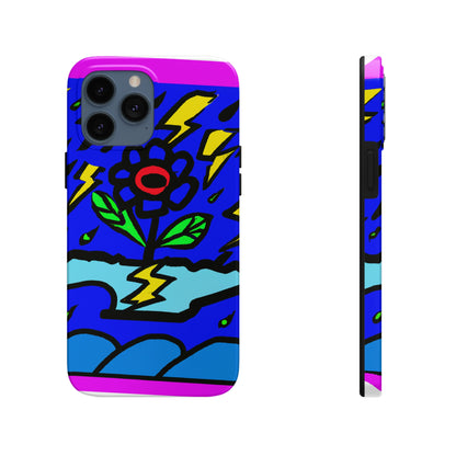 "A Bold Bloom Amidst the Storm" - The Alien Tough Phone Cases