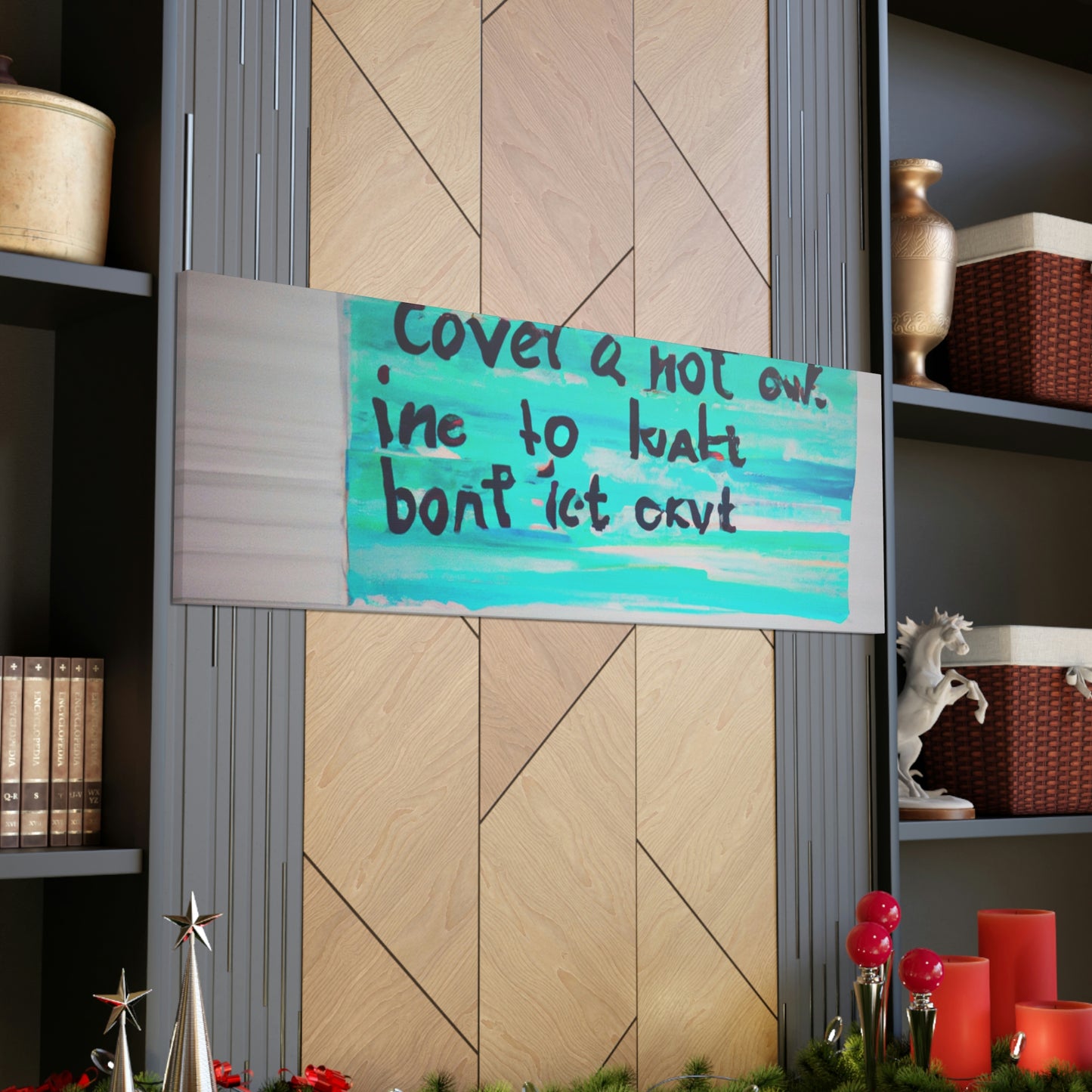 Paint the Words: An Artist's Quote Inspired Creation - Canvas