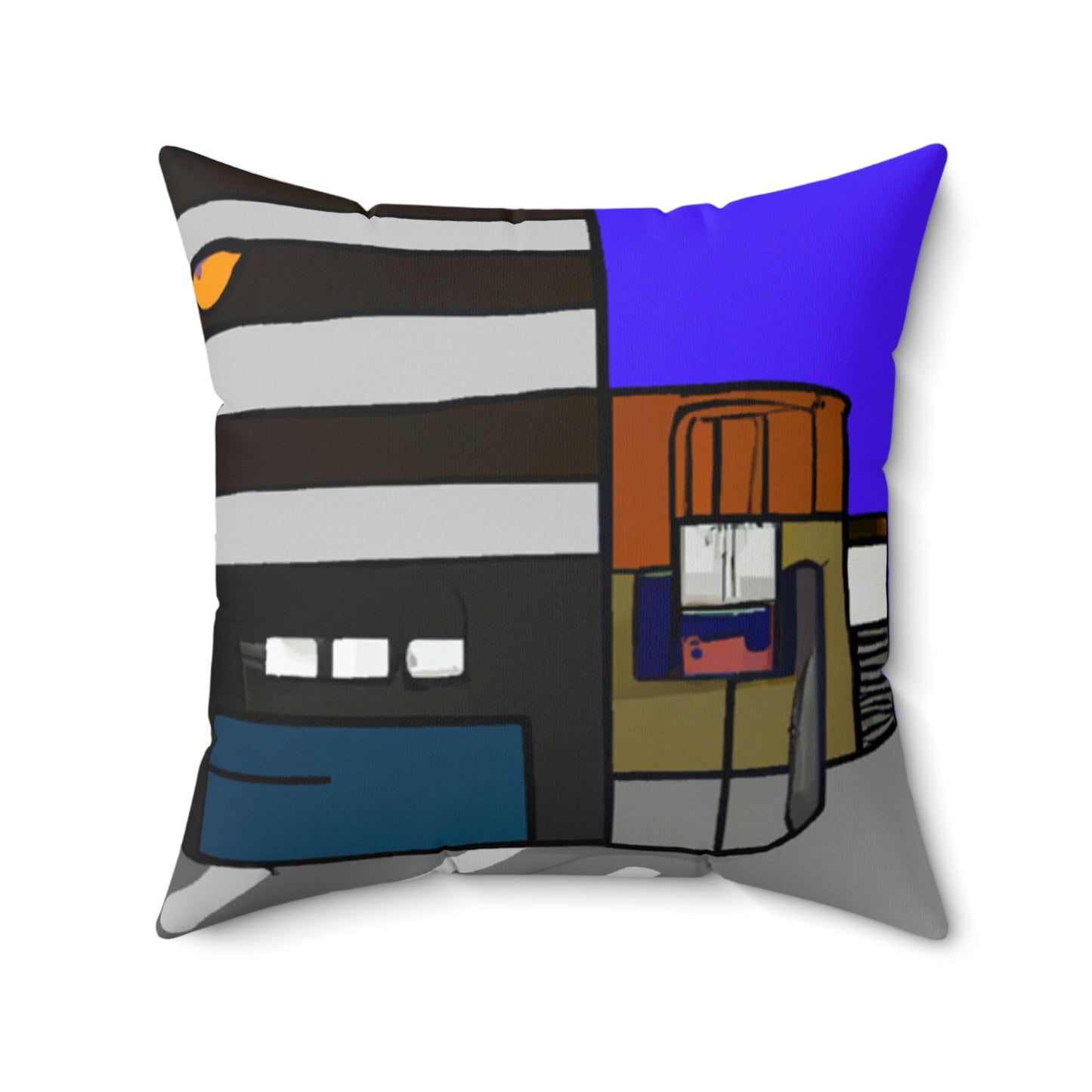 "Alien Misadventure in the City" - The Alien Square Pillow