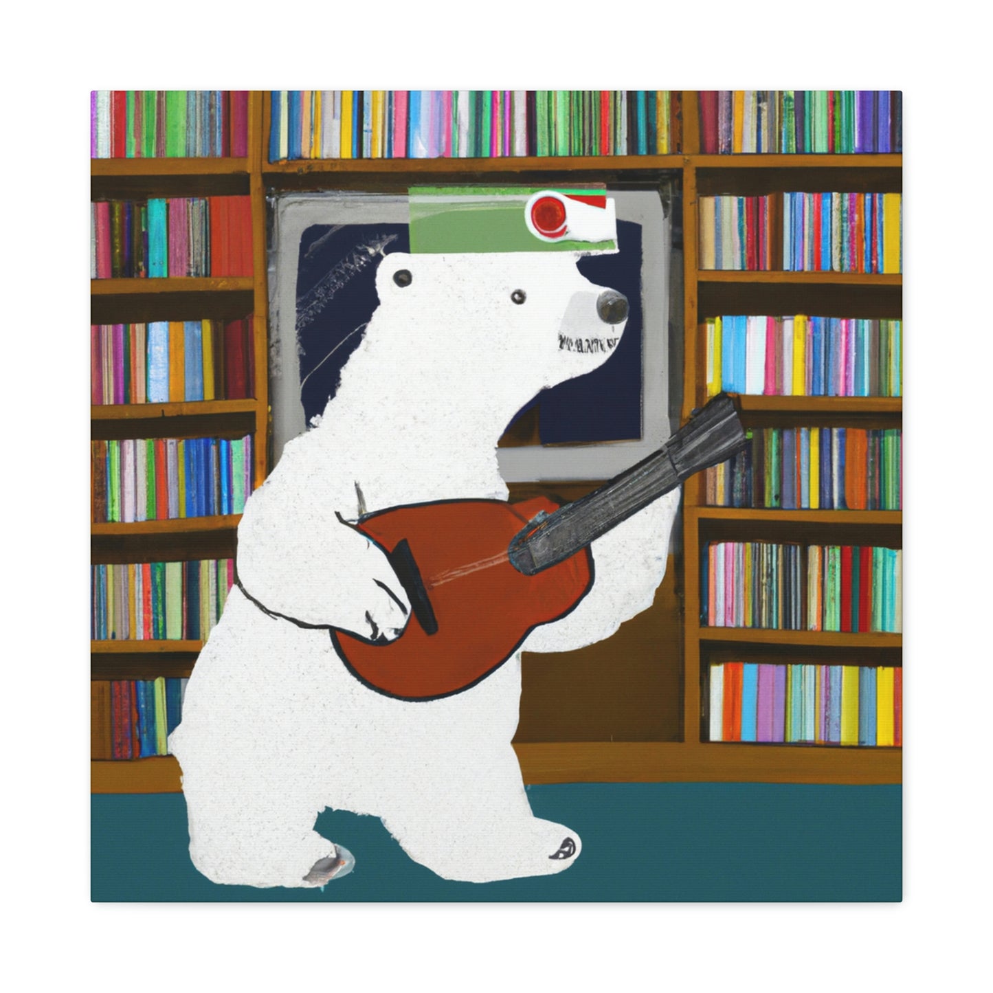 "The Banjo Bear of the Library" - The Alien Canva