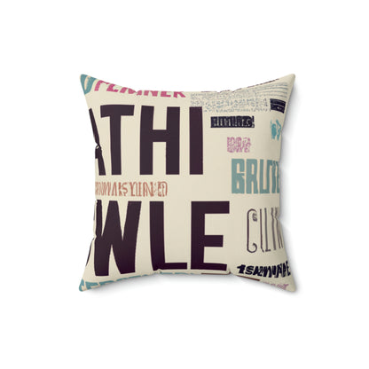 "A Trip Down Memory Lane: 16 of My Favourite Words" - The Alien Square Pillow