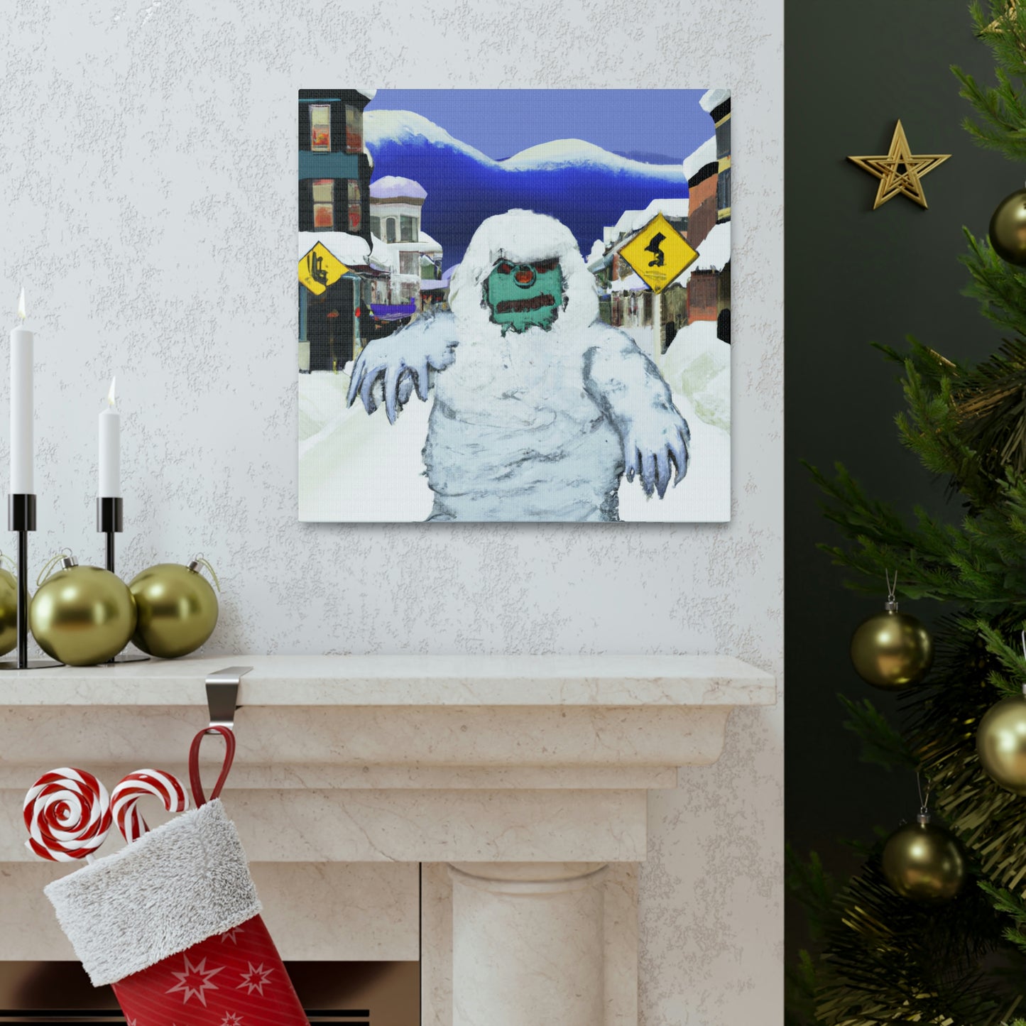 Frozen Terror: The Abominable Snowman's Reign - The Alien Canva