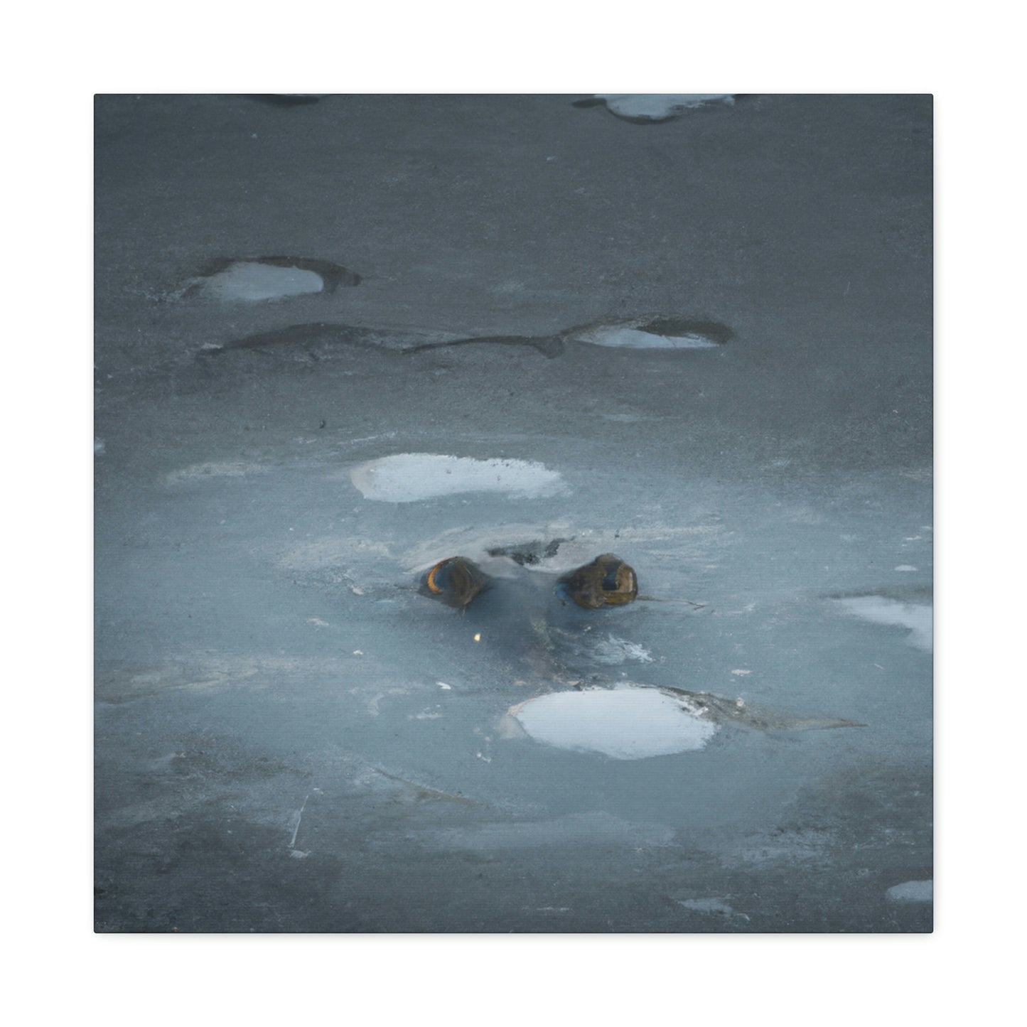 "The Frozen Lake Lurker" - Die Alien-Canva