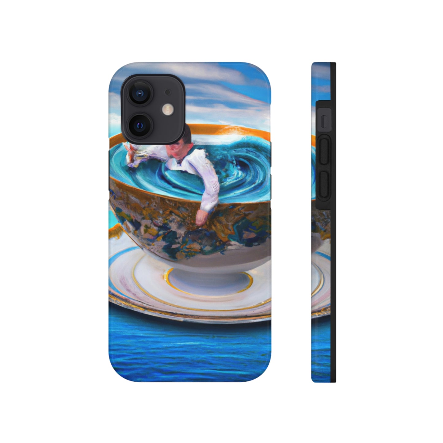 "Adrift in a China Cup: The Story of a Lost Child's Oceanic Adventure" - The Alien Tough Phone Cases