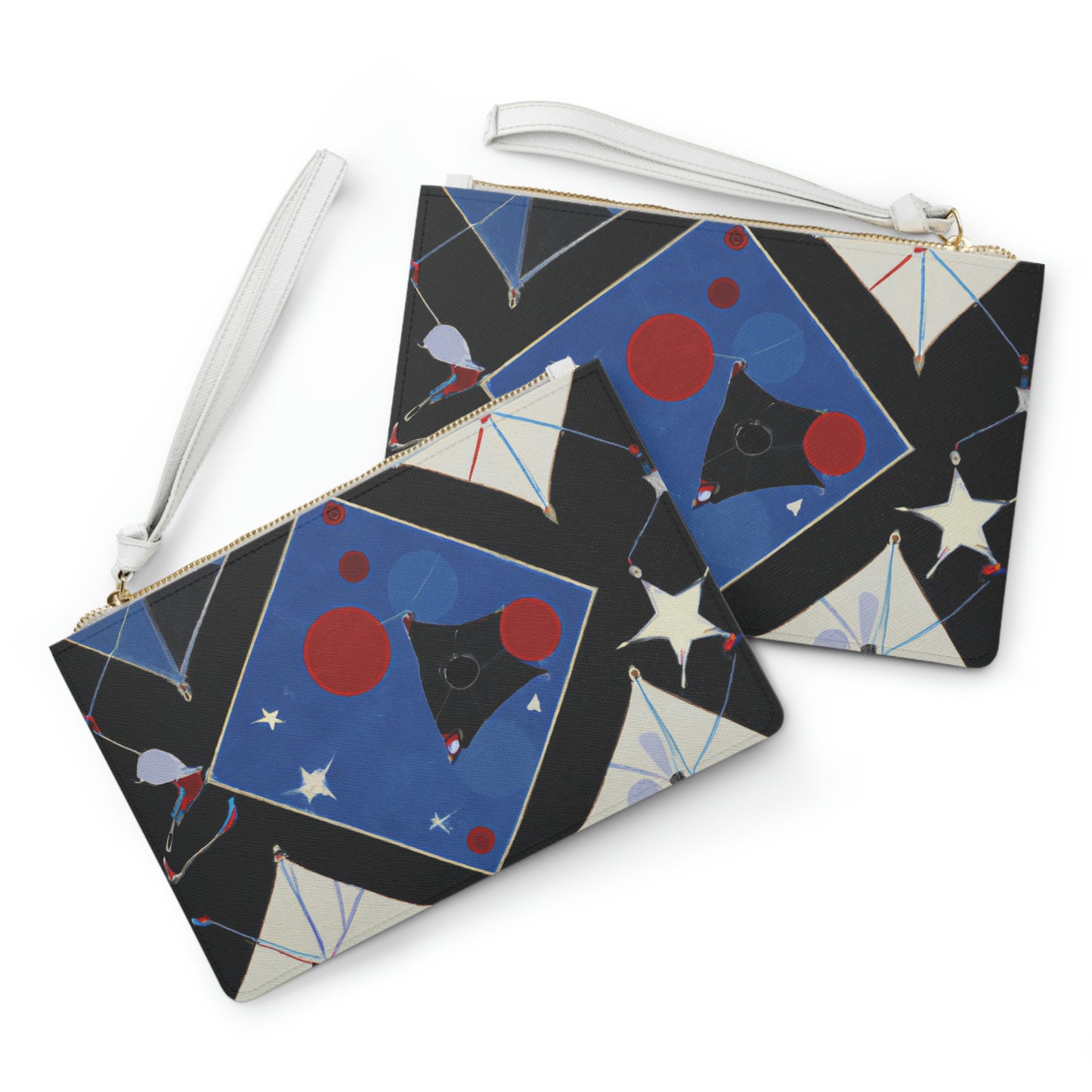 "Kites Illuminating the Starry Sky" - Die Alien Clutch Bag