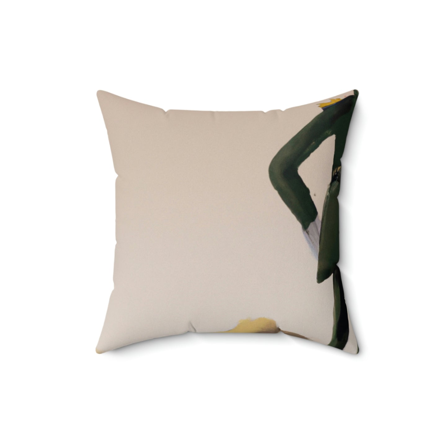 "Courage Against Despair: A Soldier's Triumph" - The Alien Square Pillow