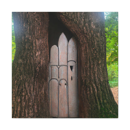 "The Mysterious Tree Door" - The Alien Canva