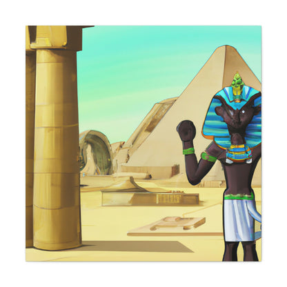 "Chrono-Clashing Pharaohs" - The Alien Canva