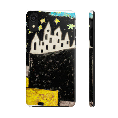 "Oasis cósmico: un viaje a una ciudad flotante en medio del mar de estrellas" - The Alien Tough Phone Cases