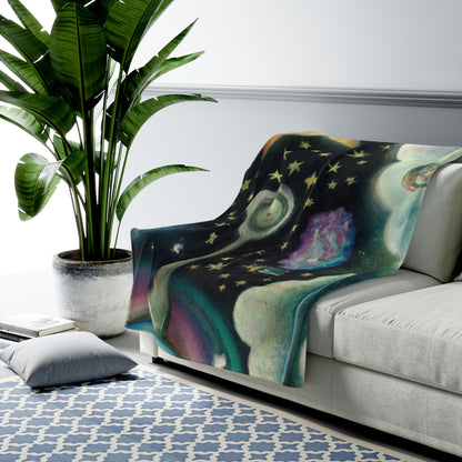 "A Sea of Diamonds in the Night" - The Alien Velveteen Plush Blanket