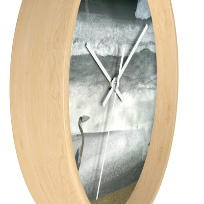 "A Sea of Turmoil: A Heron's Restlessness". - The Alien Wall Clock