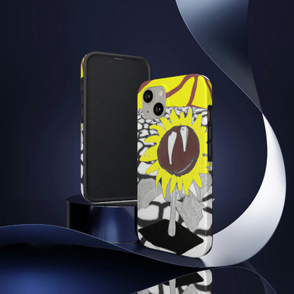 "Un girasol que se marchita en un campo reseco" - The Alien Tough Phone Cases