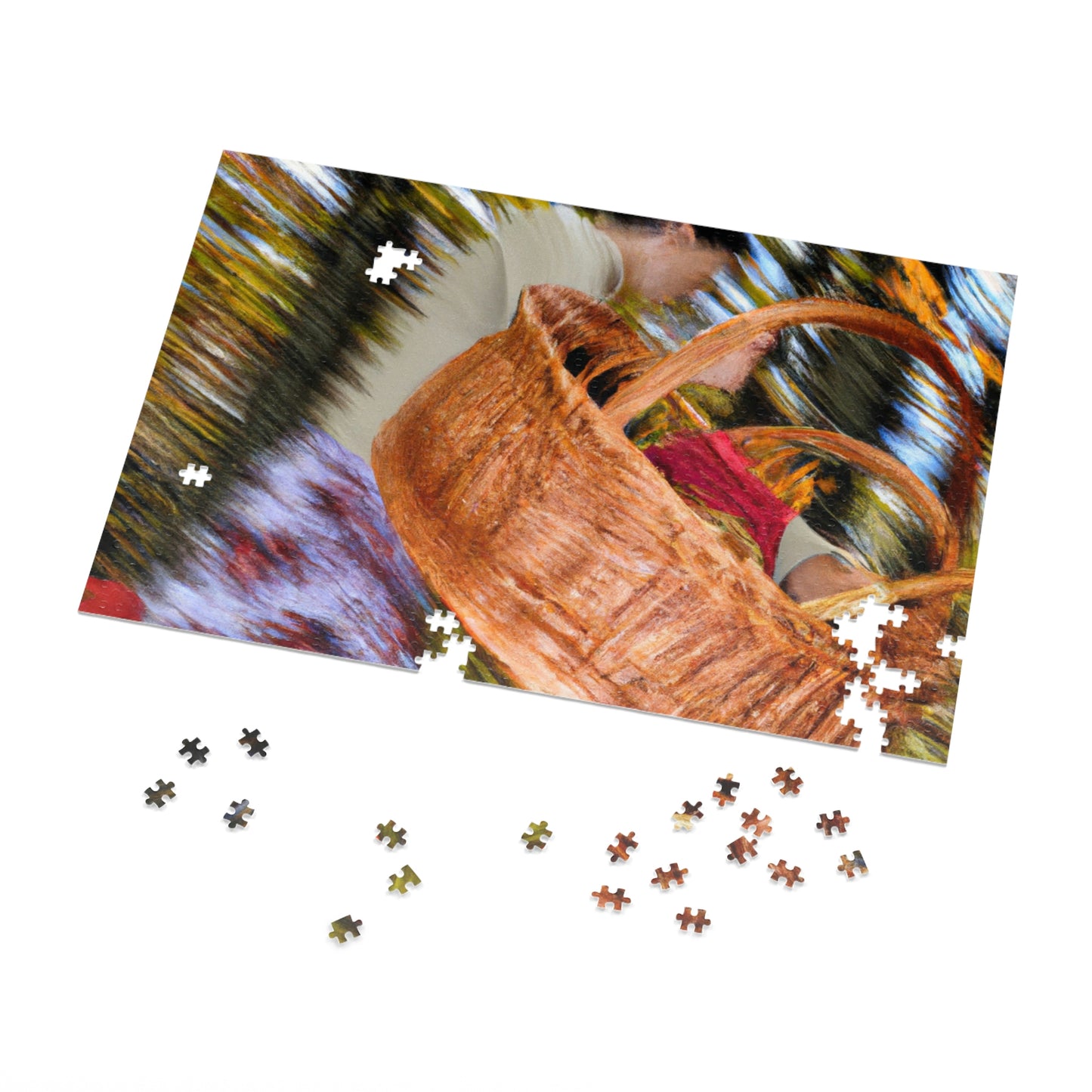 "Autumn Picnic in the Forest" - The Alien Jigsaw Puzzle