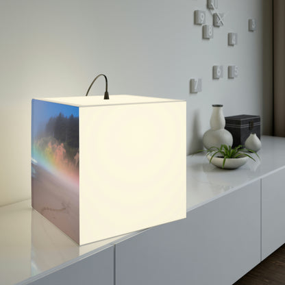 "A Painted Reflection of Solitude" - The Alien Light Cube Lamp