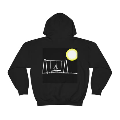 „The Moonlit Swing: A Dream-Like Moment in a Meadow“ – The Alien Unisex Hoodie