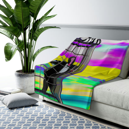 "A Prison of Brilliant Colors" - The Alien Sherpa Fleece Blanket