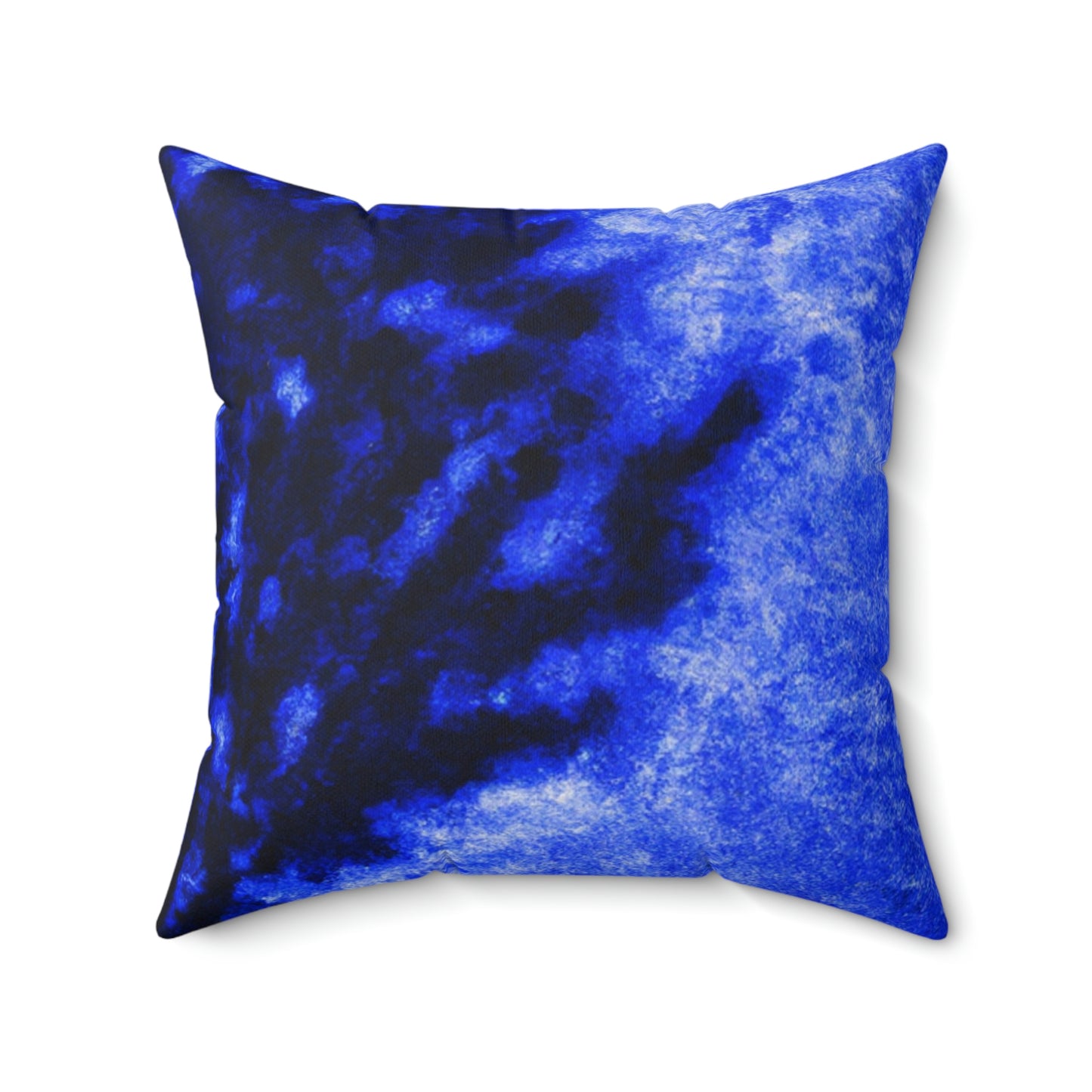 "A Lone Blue Tree in the Moonlight Field" - The Alien Square Pillow