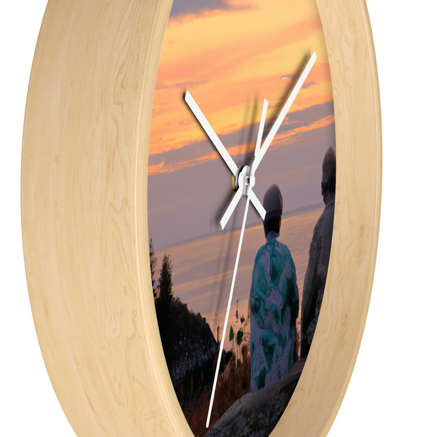 "Embracing the Evening" - The Alien Wall Clock