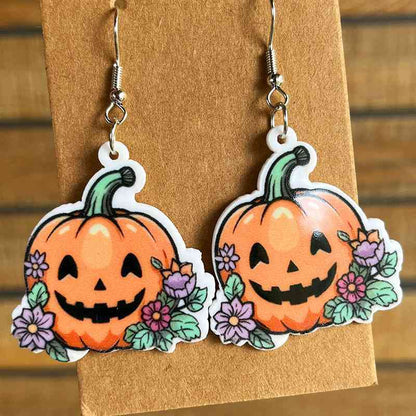 Pendientes colgantes de acrílico con tema de Halloween