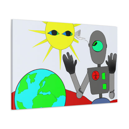 "Robot Defender: The Alien Invasion of Earth" - The Alien Canva