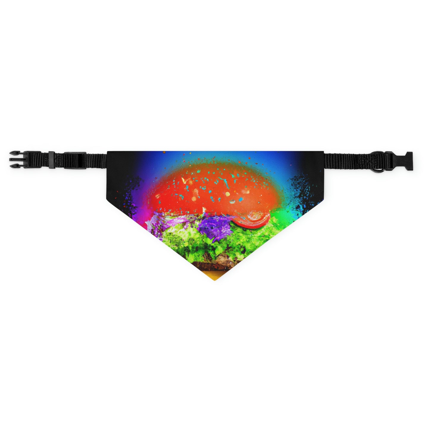 "Burger Rainbow" - Das Alien Pet Bandana Halsband