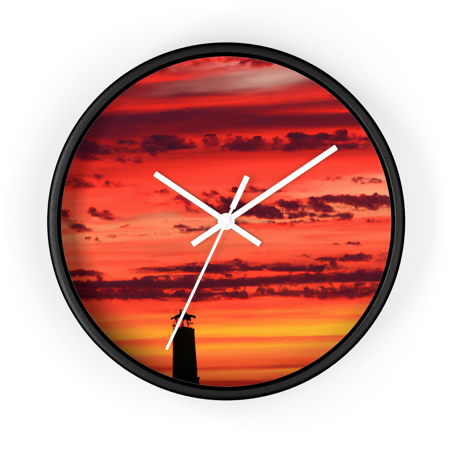 "Lonely Lighthouse on Fire" - The Alien Wall Clock