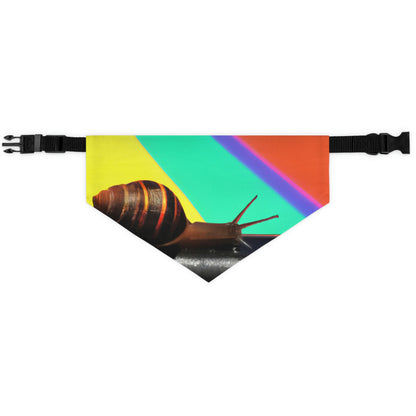 "Rainbow Pot of Gold: A Snail's Slow Trek" - The Alien Pet Bandana Collar