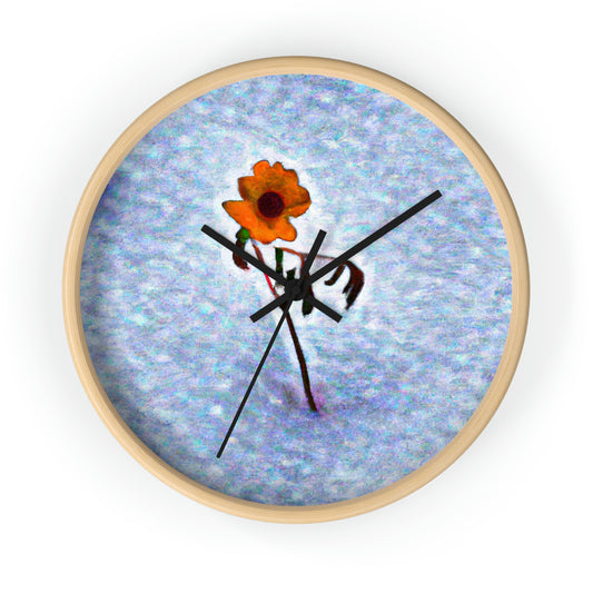 "A Flower Refusing to Shiver" - The Alien Wall Clock