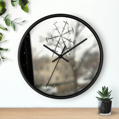 "Tiny Tragedy: A Snowflake's Story" - The Alien Wall Clock