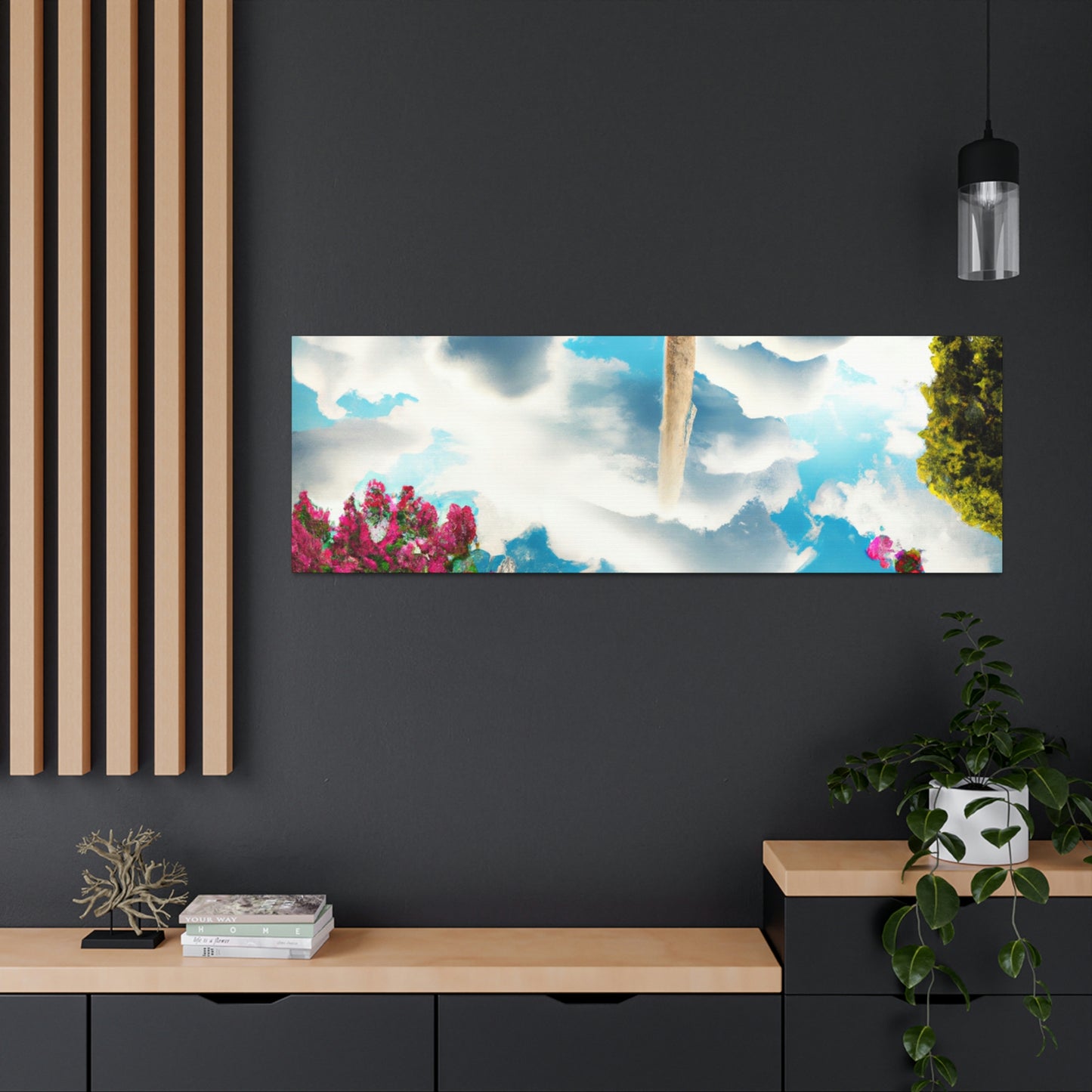 Rainbow Sky Garden - The Alien Canva