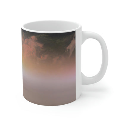 "A Painted Reflection of Solitude" - The Alien Ceramic Mug 11 oz