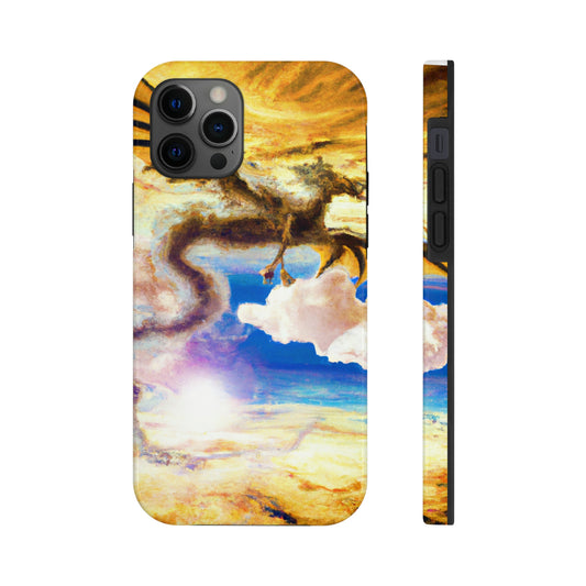 "Eine himmlische Flamme mit einem mystischen Drachen" - Die Alien Tough Phone Cases