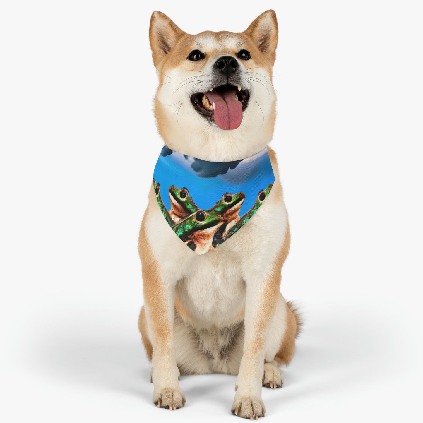 "A Frog Chorus in the Thunderstorm" - The Alien Pet Bandana Collar