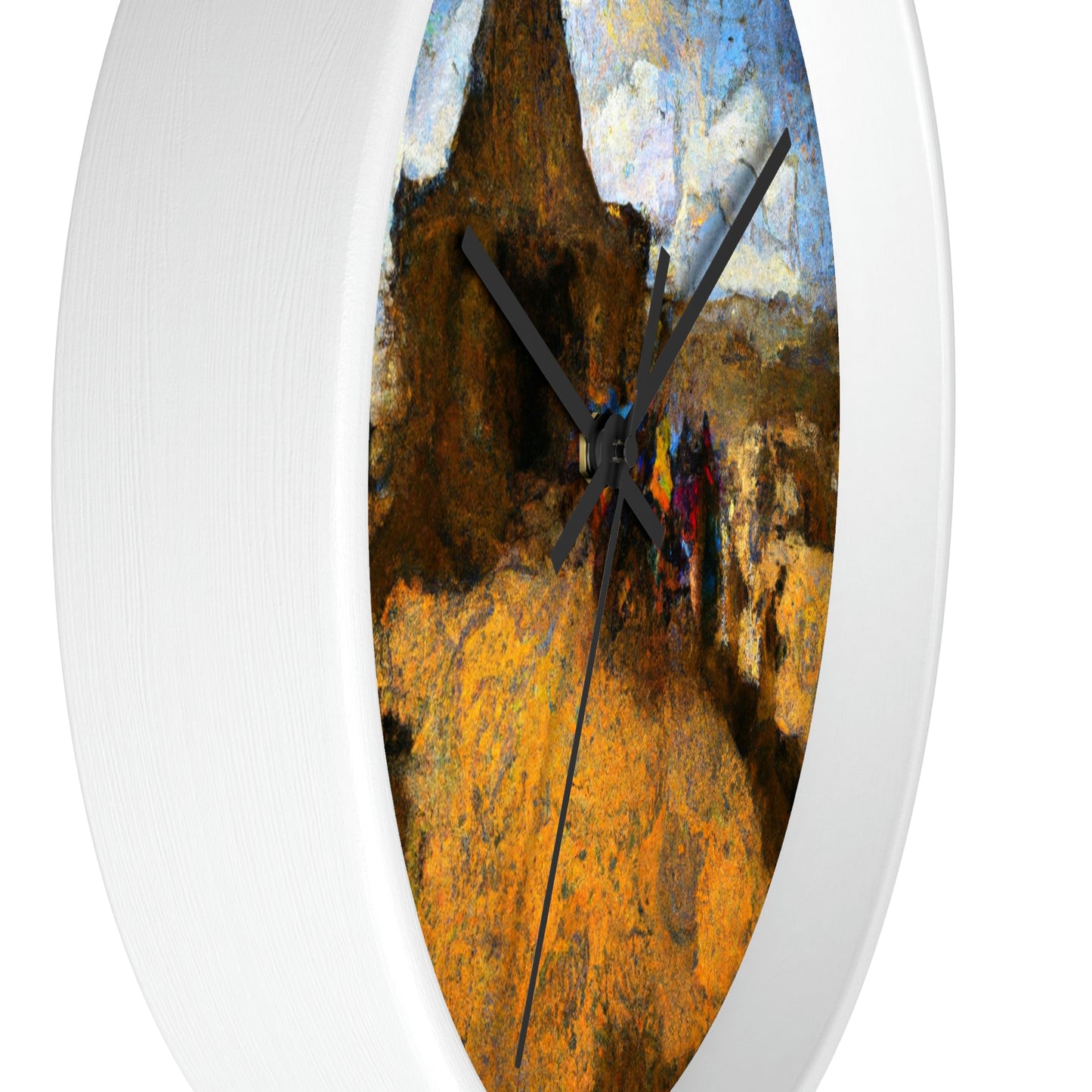 "Dusty Pilgrims at the Forgotten Shrine" - The Alien Wall Clock