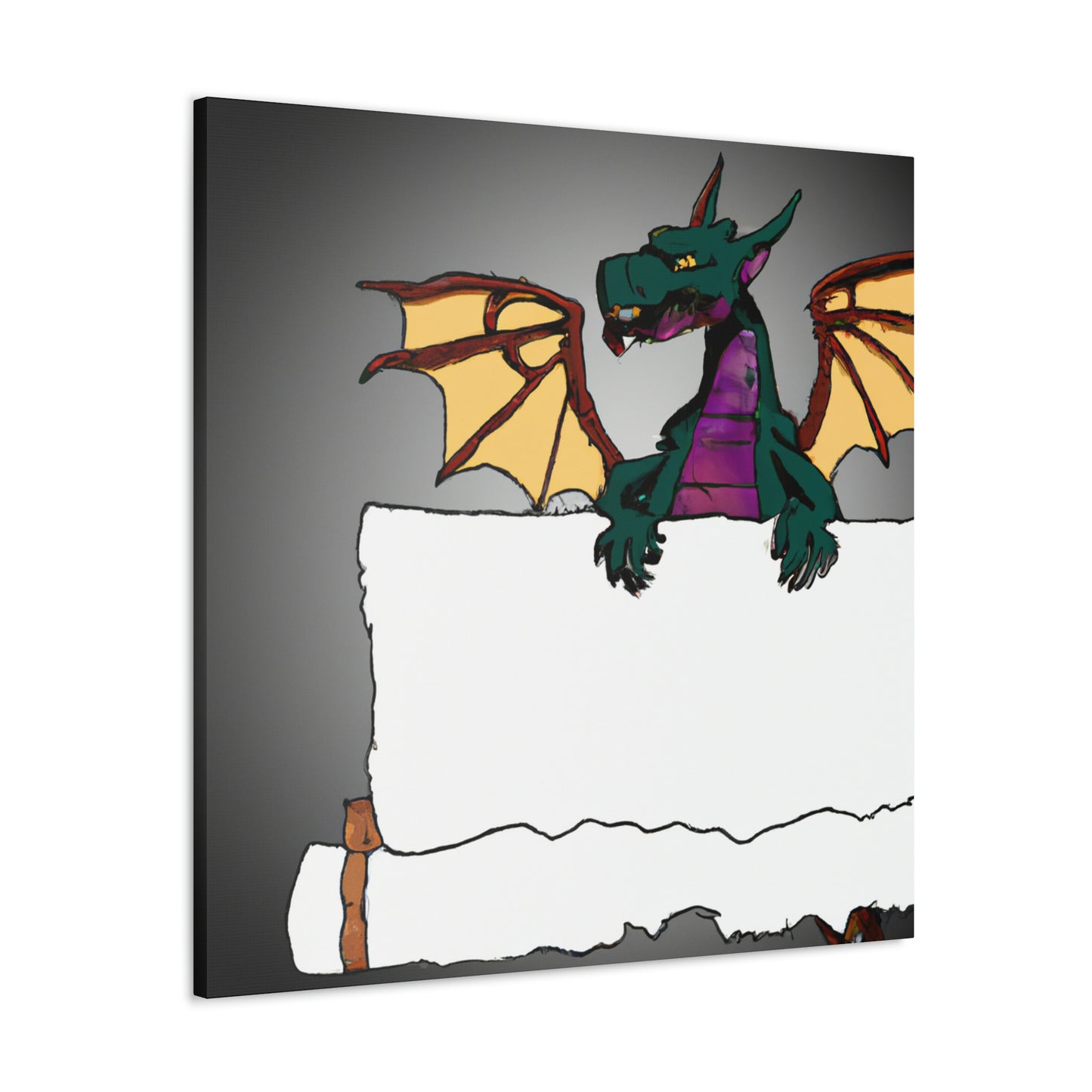 "Dragon's Secret Message" - The Alien Canva