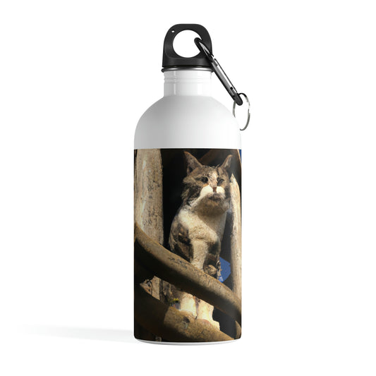 "Kitty in the Ruins" - La botella de agua de acero inoxidable alienígena