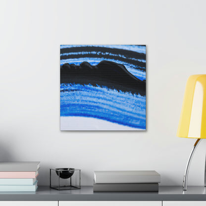 "A Blue and Black Dreamscape" - Canvas